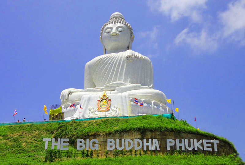High up on Phuket Mountain is Big Buddha