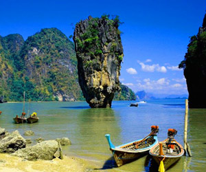 James Bond Island from the beach