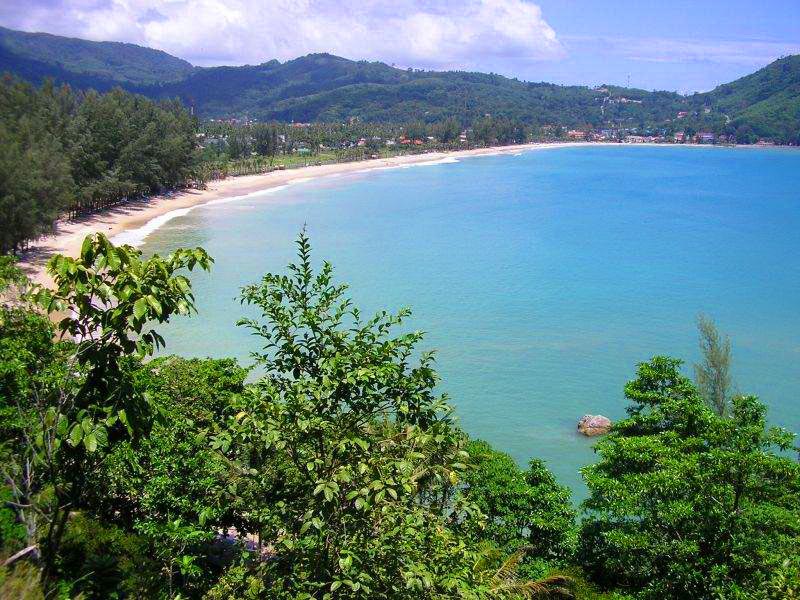 Kamala beach, good for surfing in low season, Phuket