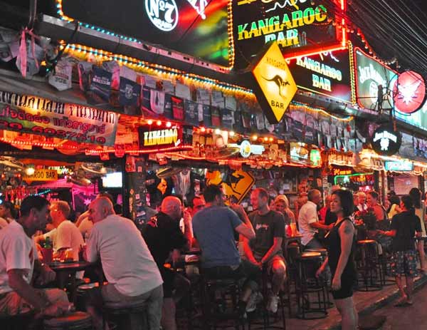 Center of Phuket nightlife, Bangla Road