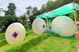 Zorbing or Rollerballing